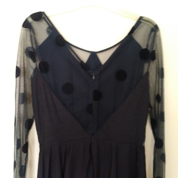 Fate Navy Polka Dot Mini Dress - Picture 2 of 7